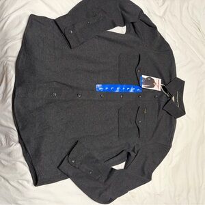 Wrangler Charcoal Gray Button-Front Shirt